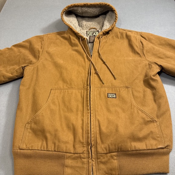 JACKET MENS‎ MEDIUM Gravel Gear Thundra 2  WORK UTILITY HOODED LINED - Picture 5 of 12